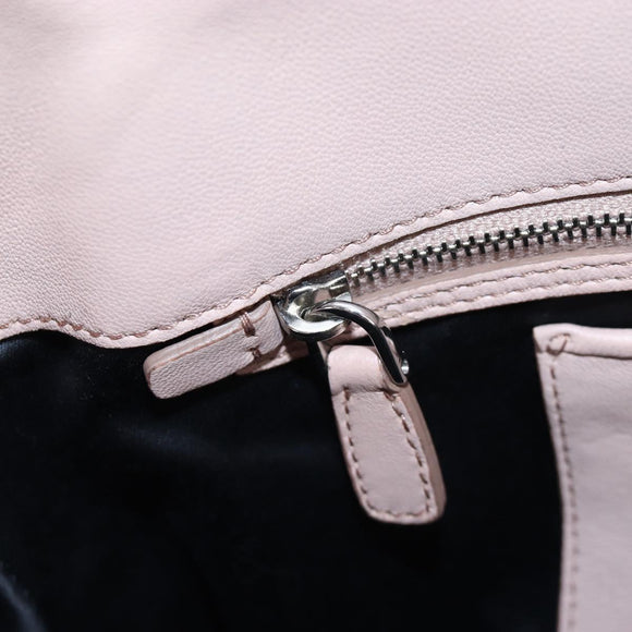 Miu Miu Nappa Crystal Matelasse Bag Leather 3way Pink Silver Auth 203264M