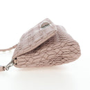 Miu Miu Nappa Crystal Matelasse Bag Leather 3way Pink Silver Auth 203264M-4
