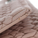 Miu Miu Nappa Crystal Matelasse Bag Leather 3way Pink Silver Auth 203264M-5