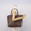 LOUIS VUITTON Damier Ebene Neverfull MM Tote Bag N51105 LV Auth 203271A-19