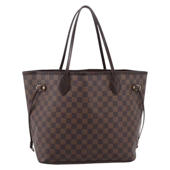 LOUIS VUITTON Damier Ebene Neverfull MM Tote Bag N51105 LV Auth 203271A