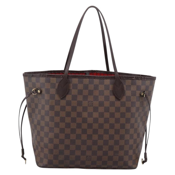 LOUIS VUITTON Damier Ebene Neverfull MM Tote Bag N51105 LV Auth 203271A