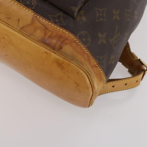 LOUIS VUITTON Monogram Montsouris GM Backpack M51135 LV Auth 203273