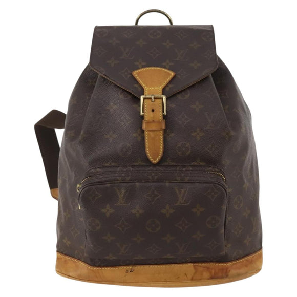 LOUIS VUITTON Monogram Montsouris GM Backpack M51135 LV Auth 203273