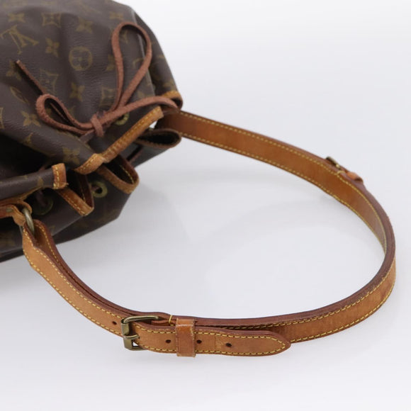 LOUIS VUITTON Monogram Petit Noe Shoulder Bag M42226 LV Auth 203276