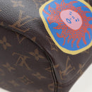 LOUIS VUITTON Yayoi Kusama Face Neverfull MM Tote Bag M46447 LV Auth 203277SAV-17