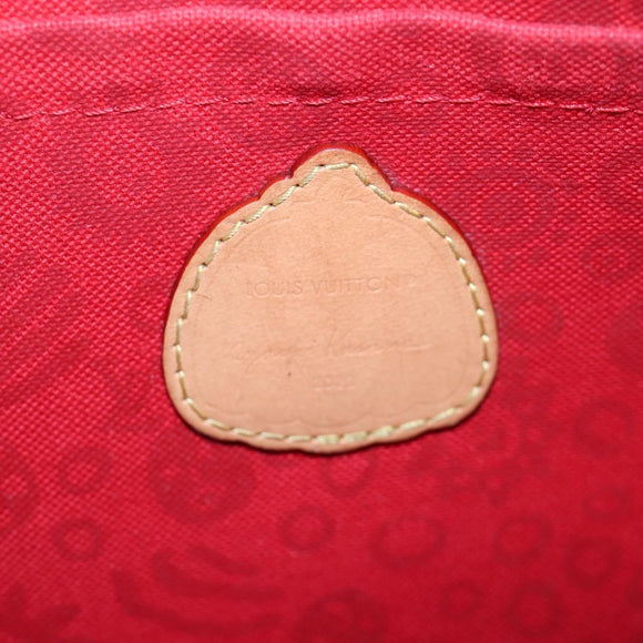 LOUIS VUITTON Yayoi Kusama Face Neverfull MM Tote Bag M46447 LV Auth 203277SAV