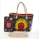 LOUIS VUITTON Yayoi Kusama Face Neverfull MM Tote Bag M46447 LV Auth 203277SAV-12