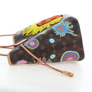 LOUIS VUITTON Yayoi Kusama Face Neverfull MM Tote Bag M46447 LV Auth 203277SAV-3