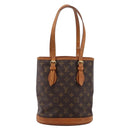 LOUIS VUITTON Monogram Bucket PM Shoulder Bag M42238 LV Auth 203278-13