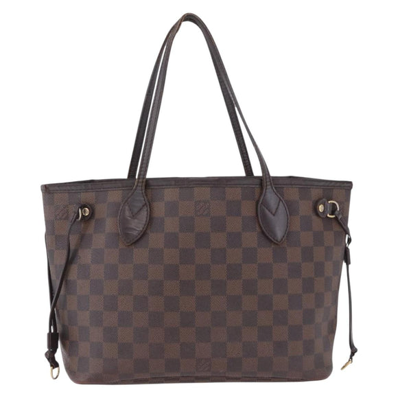 LOUIS VUITTON Damier Ebene Neverfull PM Tote Bag N51109 LV Auth 203282
