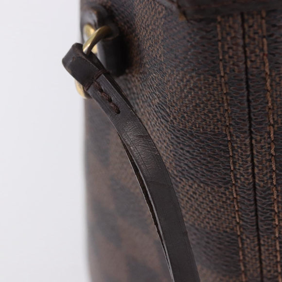 LOUIS VUITTON Damier Ebene Neverfull PM Tote Bag N51109 LV Auth 203282