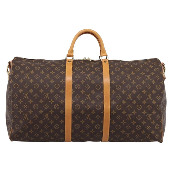 LOUIS VUITTON Monogram Keepall Bandouliere 60 Boston Bag M41412 LV Auth 203294V