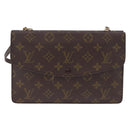LOUIS VUITTON Monogram Double Rabat Shoulder Bag M51815 LV Auth 203299-4