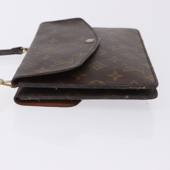 LOUIS VUITTON Monogram Double Rabat Shoulder Bag M51815 LV Auth 203299