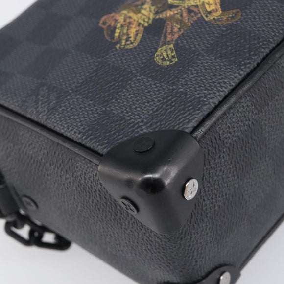 LOUIS VUITTON Damier Grafitte Mini Soft Trunk Bag N45278 LV Auth 203304M