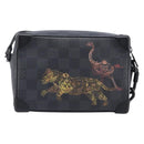 LOUIS VUITTON Damier Grafitte Mini Soft Trunk Bag N45278 LV Auth 203304M-2