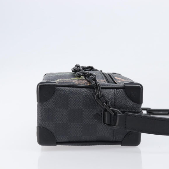 LOUIS VUITTON Damier Grafitte Mini Soft Trunk Bag N45278 LV Auth 203304M