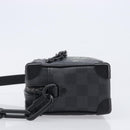 LOUIS VUITTON Damier Grafitte Mini Soft Trunk Bag N45278 LV Auth 203304M-4