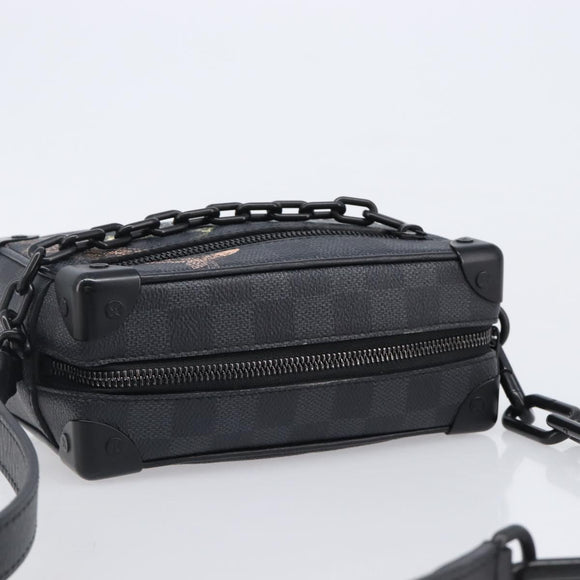 LOUIS VUITTON Damier Grafitte Mini Soft Trunk Bag N45278 LV Auth 203304M