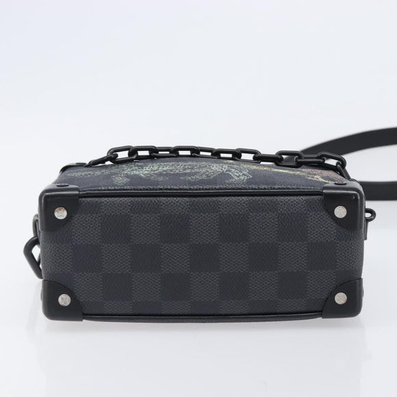LOUIS VUITTON Damier Grafitte Mini Soft Trunk Bag N45278 LV Auth 203304M