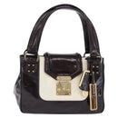 LOUIS VUITTON Cruise Line Sack Bicolour Bag Patent Leather LV Auth 203305V-13