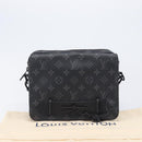 LOUIS VUITTON Monogram Eclipse Steamer Messenger Bag M45585 LV Auth 203307V-28