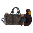 LOUIS VUITTON Monkey Puppet KeepallXS Boston Bag M80118 LV Auth 203309SM-1