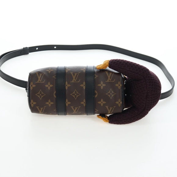 LOUIS VUITTON Monkey Puppet KeepallXS Boston Bag M80118 LV Auth 203309SM