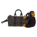 LOUIS VUITTON Monkey Puppet KeepallXS Boston Bag M80118 LV Auth 203309SM-13