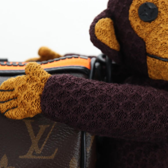 LOUIS VUITTON Monkey Puppet KeepallXS Boston Bag M80118 LV Auth 203309SM