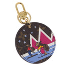 LOUIS VUITTON Monogram Porte Cles Ski Bear Charm M63756 LV Auth 203312M-1