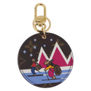 LOUIS VUITTON Monogram Porte Cles Ski Bear Charm M63756 LV Auth 203312M-2