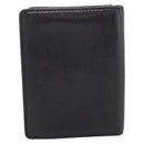 CHANEL Camelia Card Case Calf Skin Black CC Auth 203316A-3