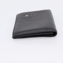 CHANEL Camelia Card Case Calf Skin Black CC Auth 203316A-6