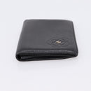 CHANEL Camelia Card Case Calf Skin Black CC Auth 203316A-7