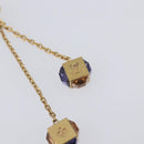 LOUIS VUITTON Pandan Gambling Pierce Metal Gold M66059 LV Auth 203318-17