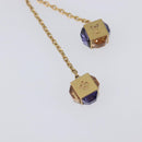 LOUIS VUITTON Pandan Gambling Pierce Metal Gold M66059 LV Auth 203318-18