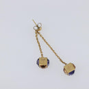 LOUIS VUITTON Pandan Gambling Pierce Metal Gold M66059 LV Auth 203318-19