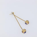LOUIS VUITTON Pandan Gambling Pierce Metal Gold M66059 LV Auth 203318-2