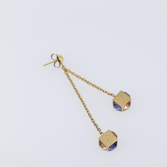 LOUIS VUITTON Pandan Gambling Pierce Metal Gold M66059 LV Auth 203318