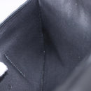HERMES Dogon GM Wallet Leather Black Silver Auth 203322-18
