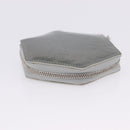 LOUIS VUITTON Vernis Porte Monnaie Flocon Coin Purse Gray M58218 LV Auth 203328M-7