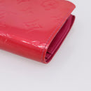 LOUIS VUITTON Vernis PortefeuilleViennois Wallet Fuchsia M91254 LV Auth 203329-15