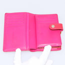 LOUIS VUITTON Vernis PortefeuilleViennois Wallet Fuchsia M91254 LV Auth 203329-9