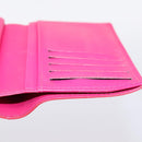 LOUIS VUITTON Vernis PortefeuilleViennois Wallet Fuchsia M91254 LV Auth 203329-18