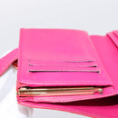 LOUIS VUITTON Vernis PortefeuilleViennois Wallet Fuchsia M91254 LV Auth 203329-20