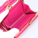 LOUIS VUITTON Vernis PortefeuilleViennois Wallet Fuchsia M91254 LV Auth 203329-10