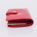LOUIS VUITTON Vernis PortefeuilleViennois Wallet Fuchsia M91254 LV Auth 203329-3