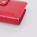 LOUIS VUITTON Vernis PortefeuilleViennois Wallet Fuchsia M91254 LV Auth 203329-7